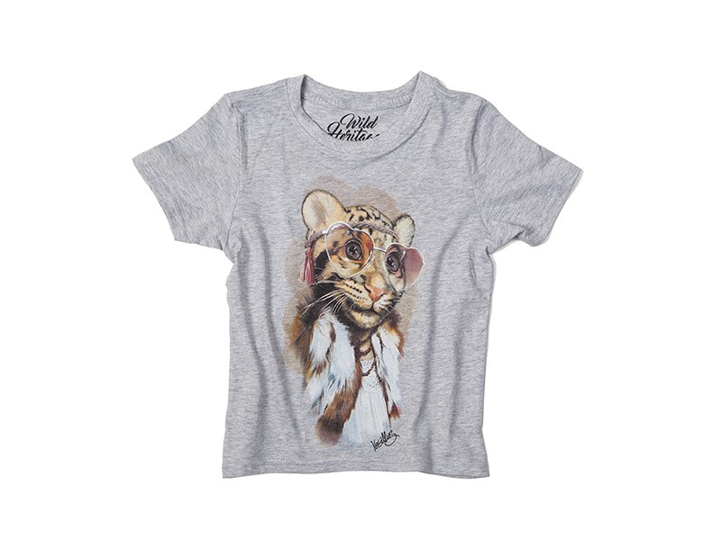 Girl Leopard Cub T-Shirt Kids Girl Leopard Cub T-Shirt Kids